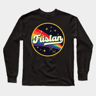 Tristan // Rainbow In Space Vintage Style Long Sleeve T-Shirt